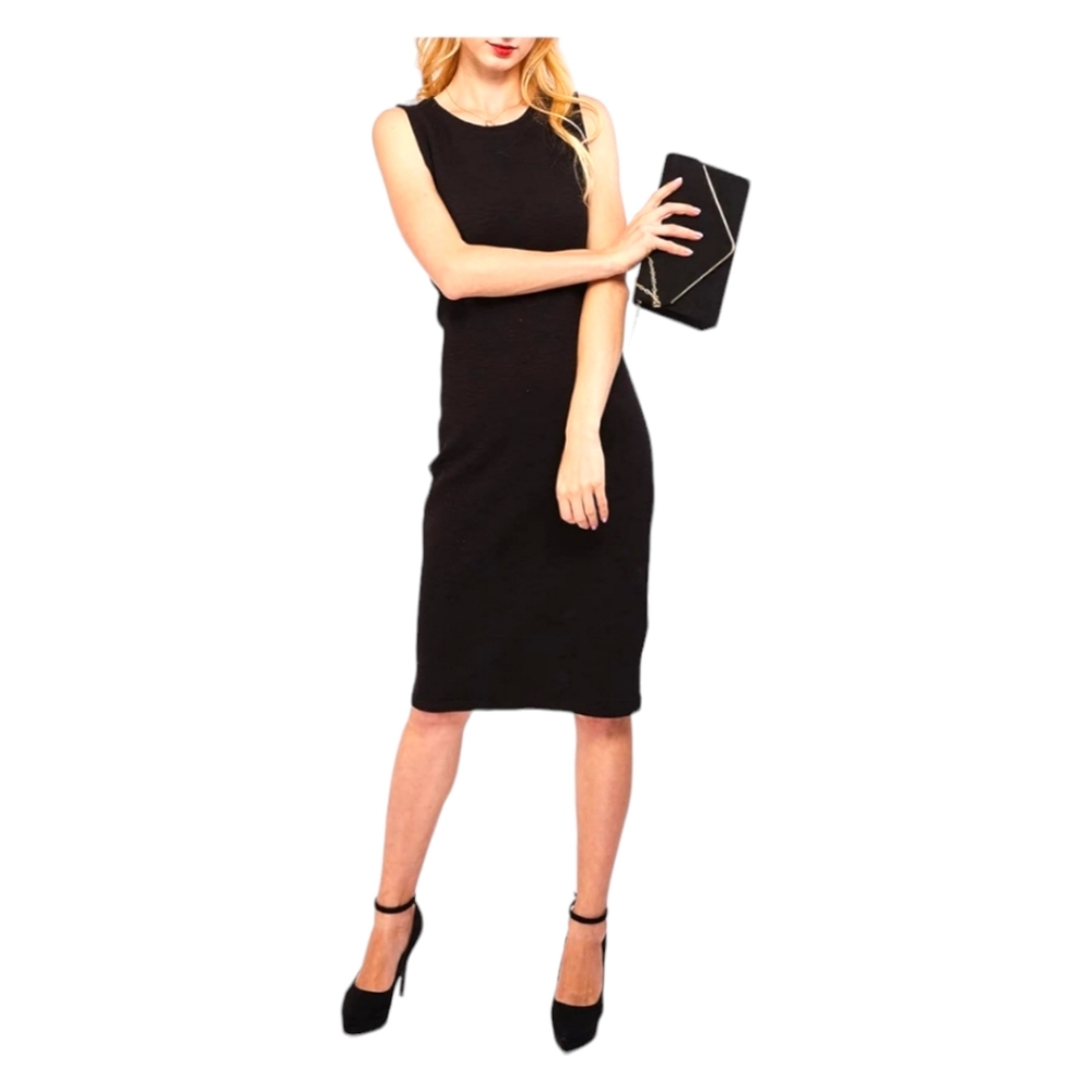 Women's Faux Suede Black Velvet Crossbody Clutch Bag W/ Gold Hardware - Picture 6 of 6